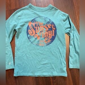 Kids Teal Long Sleeve Shirt size 6/7